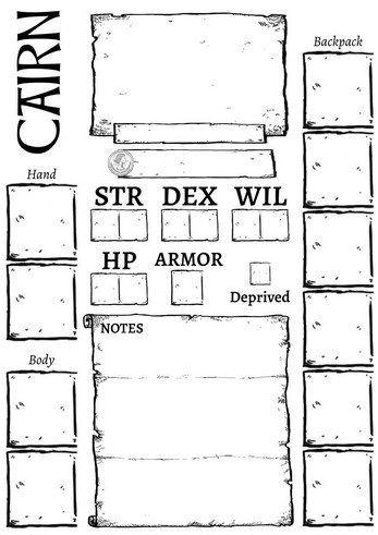 Cairn Charsheets by Oskar Świda