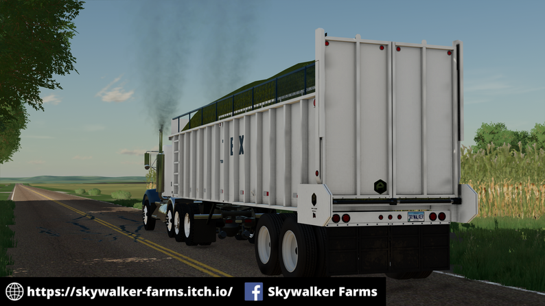 FS22 - Artex 3606-8 Semi Silage Trailer by Skywalker Farms