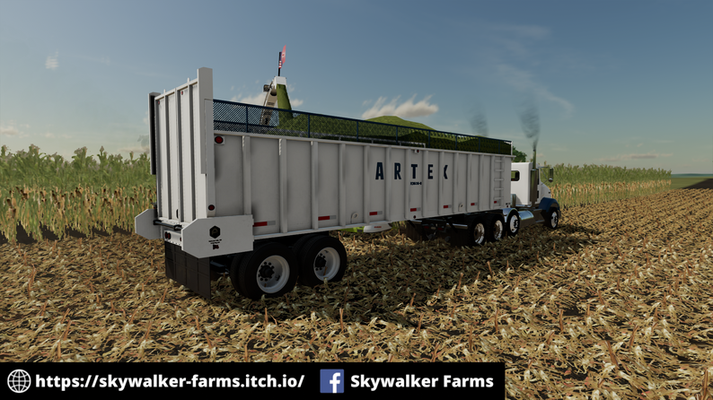 FS22 - Artex 3606-8 Semi Silage Trailer by Skywalker Farms