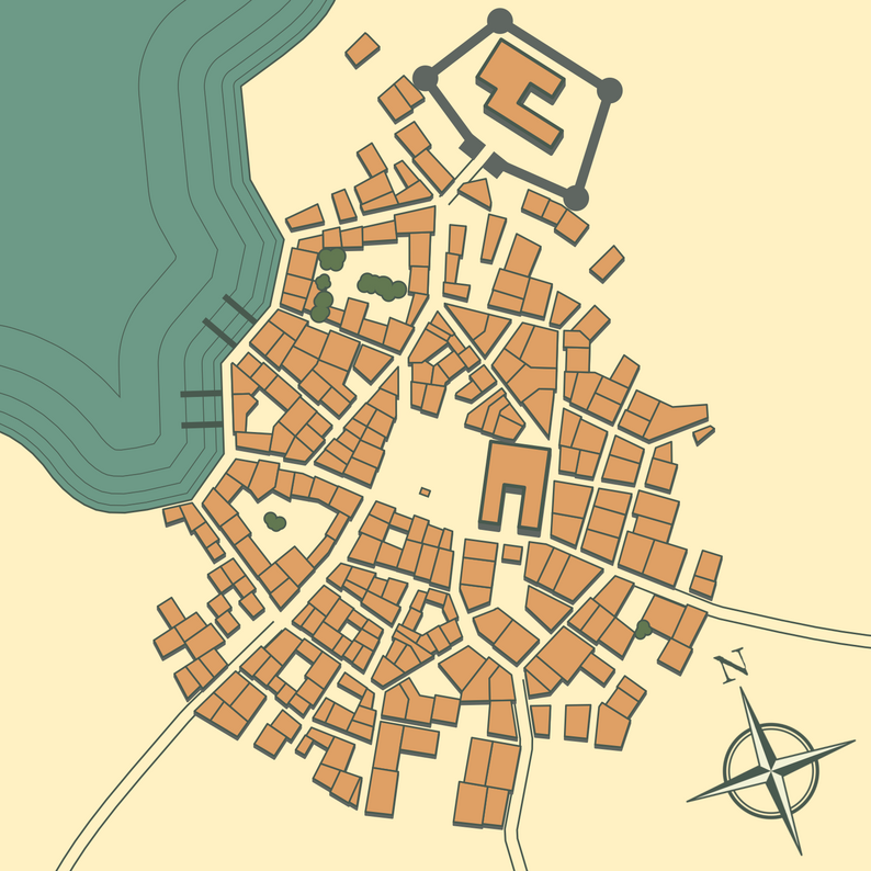 Medieval Fantasy City Generator by watabou