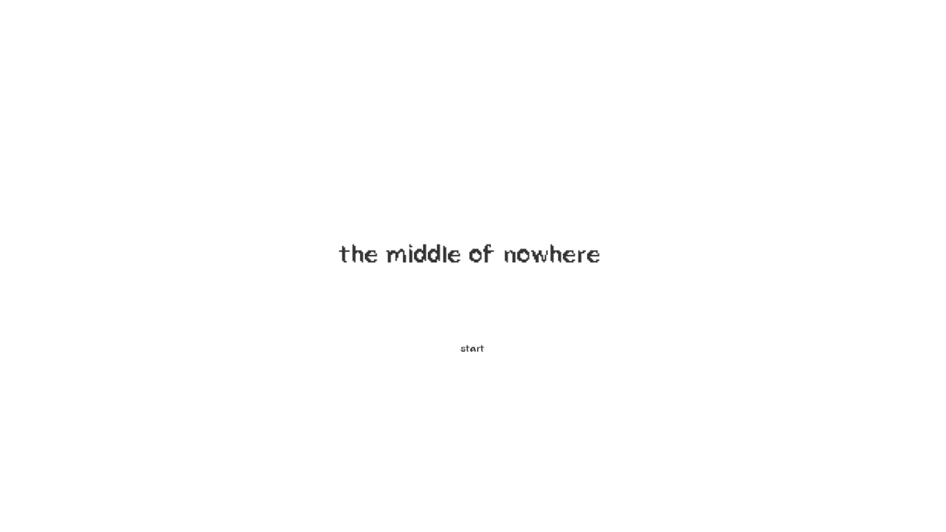 the middle of nowhere