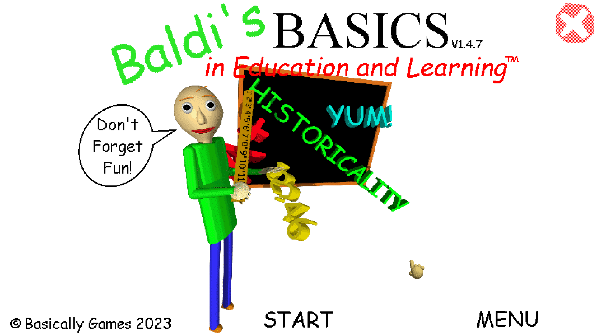  Generic Baldi'S Basics In Education And Learning Vinyl