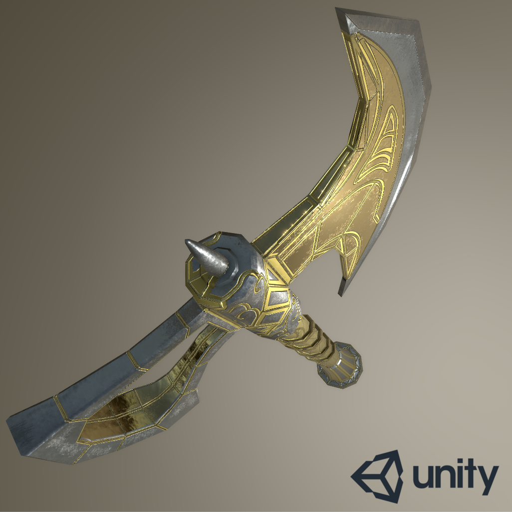 Fancy War Axe 4k Unity