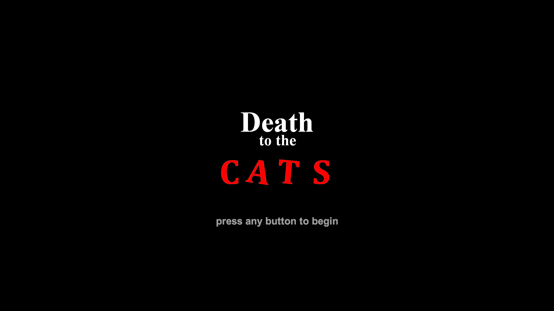 Cover image for Death To The Cats
