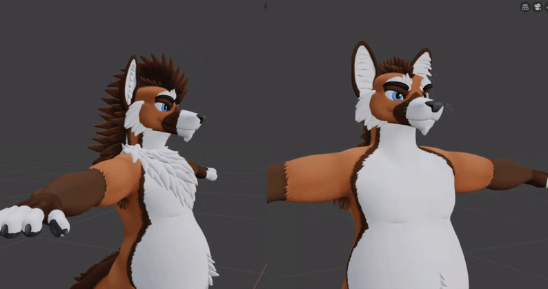 Maned Wolf VRchat Model by Zairiza