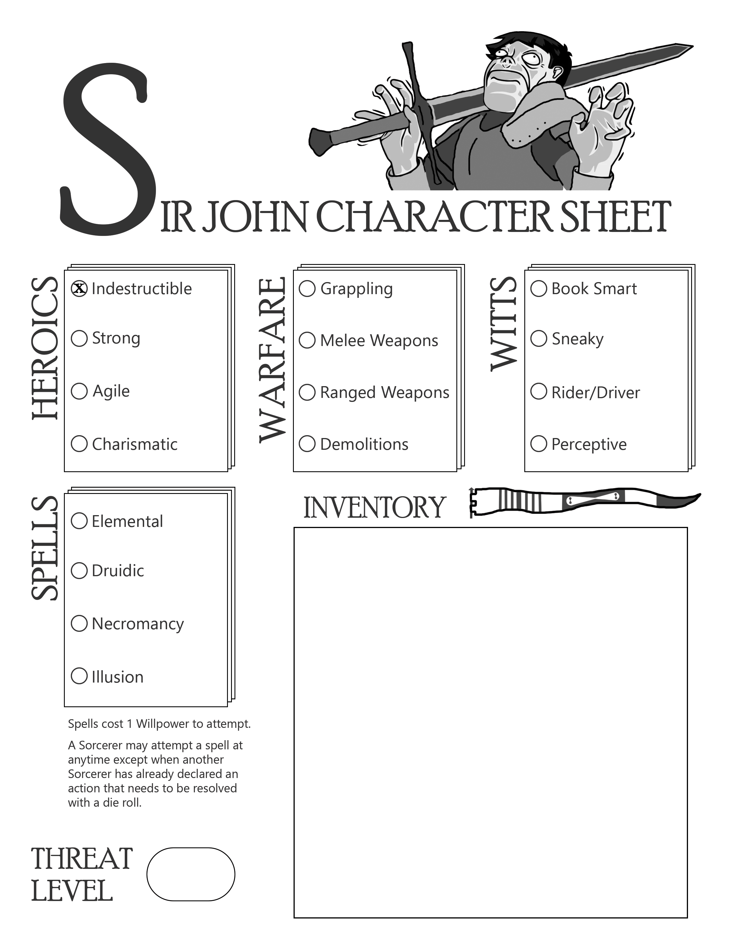 New Character Sheet Everyone Is Sir John Everyone Is Sir John By Tenteus