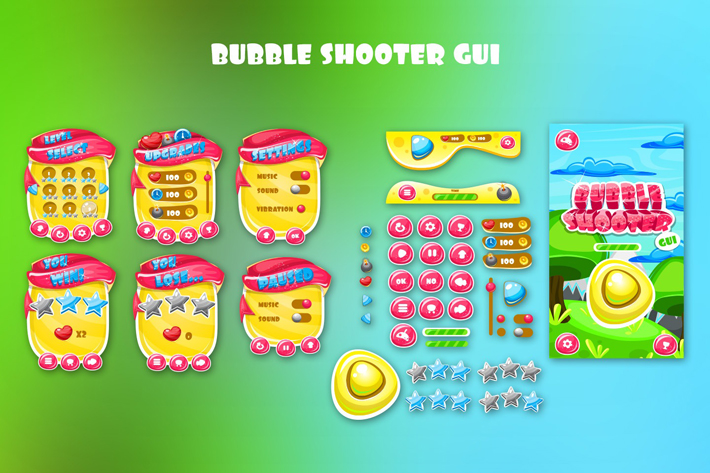 2D Bubble Shooter Match 3 Pack