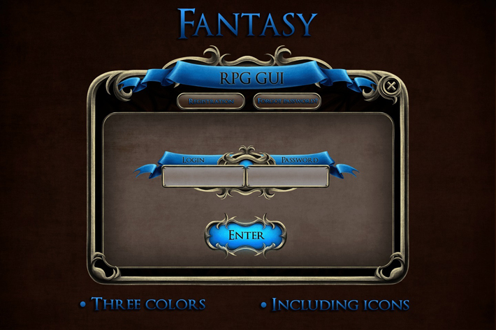 Free Fantasy Game GUI  Fantasy games, Game gui, Free game assets