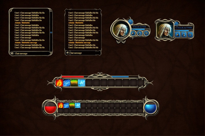 Free Fantasy Game GUI  Fantasy games, Game gui, Free game assets