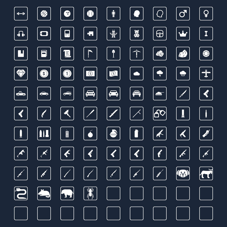 450 clean and minimal game Icon ultimate pack by SunGraphica