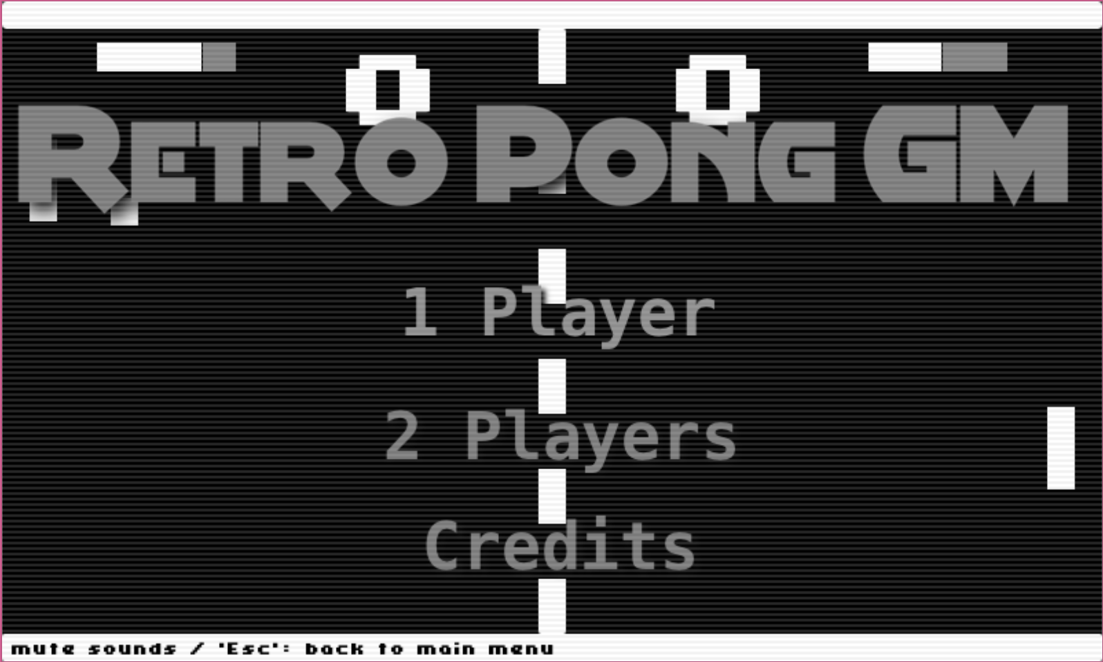 RetroPong GM