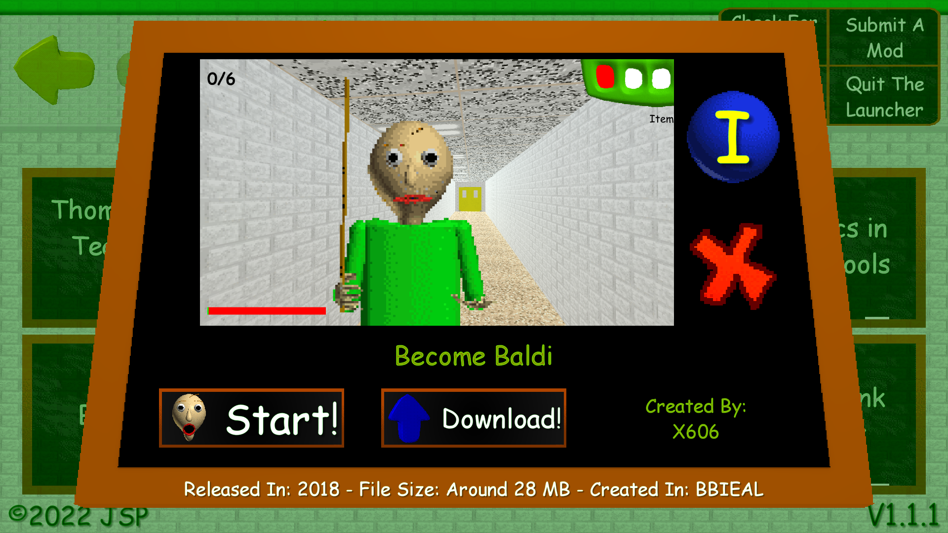 99 - Baldi's Basics V1.4.1Mod 