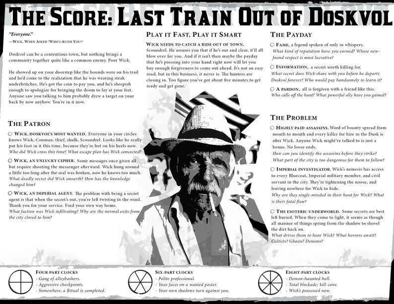 Unofficial Blades in the Dark Smuggler Score Pack by A Couple of Drakes