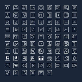 Line Game Icons Ultimate collection by SunGraphica