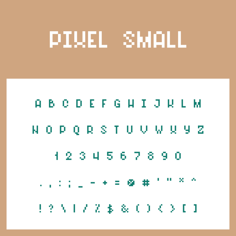 Free Pixel Font Pack by Lana Ro