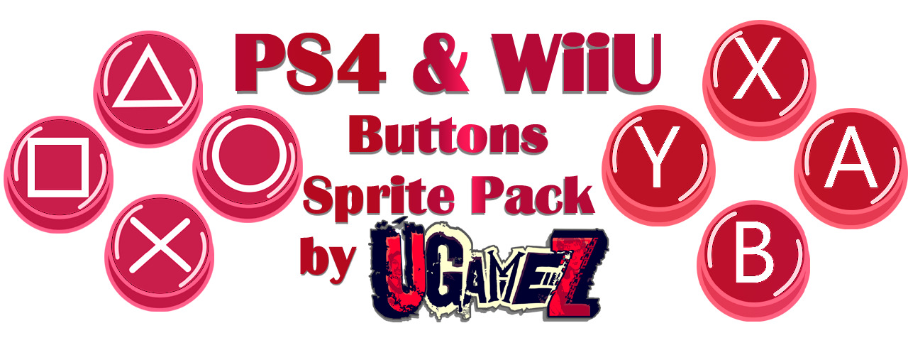 PS4 & WiiU Buttons Sprite Pack