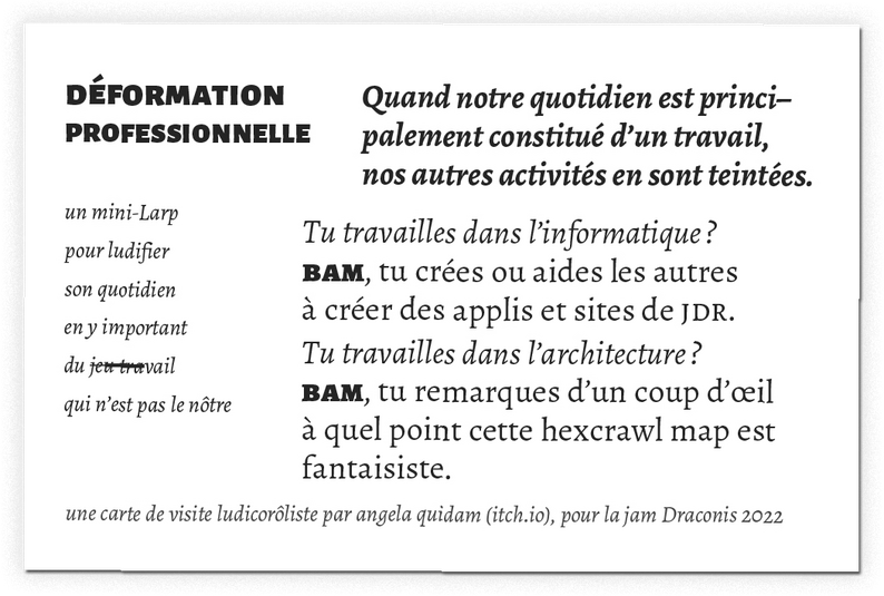 Déformation professionnelle. by dan qui dam