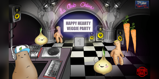 Cover image for Happy Hearty Veggie Party