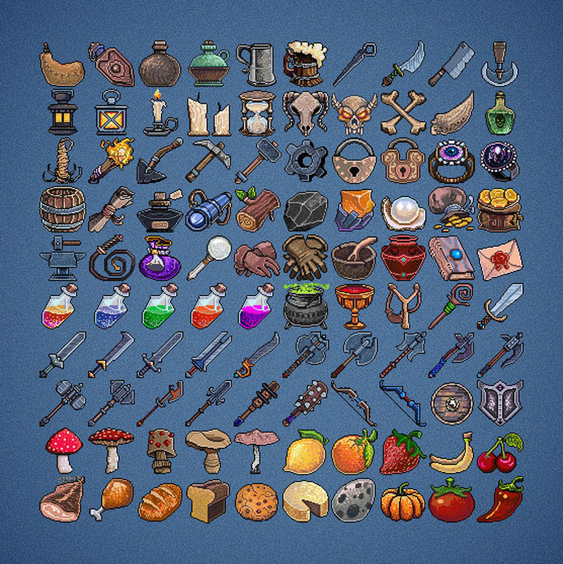 Rpg Inventory Icons V.3 By Erkmen Artworks