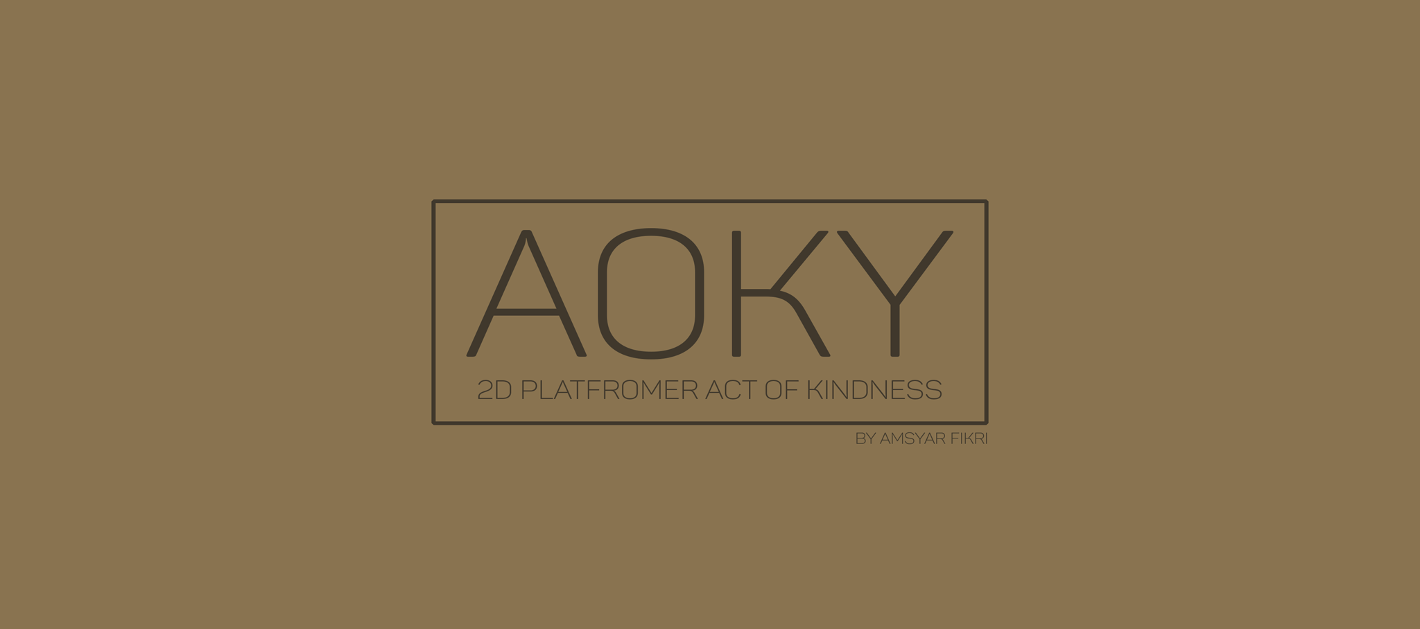 Aoky (2D Platformer Act of Kindness)