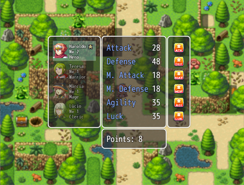 Stat Point Distribution - RPG MAKER MV by Pixels King