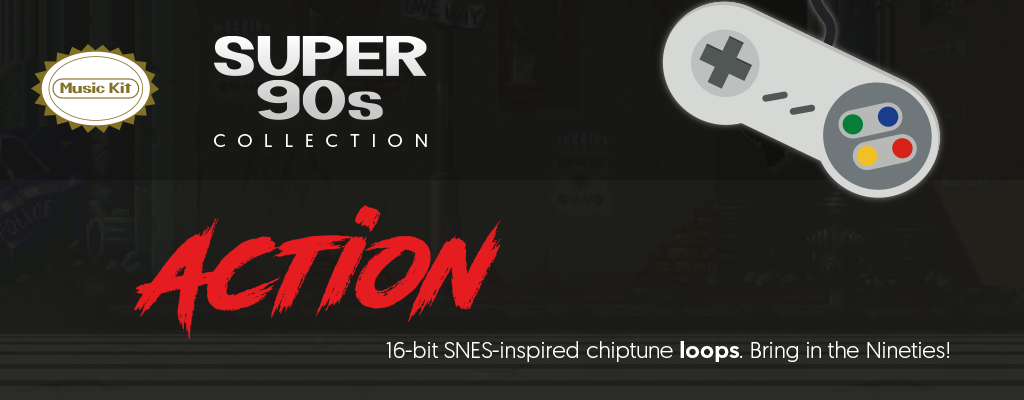 Super 90s : action - music kit