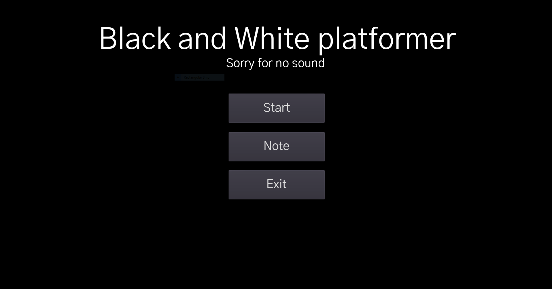 Black and White platformer