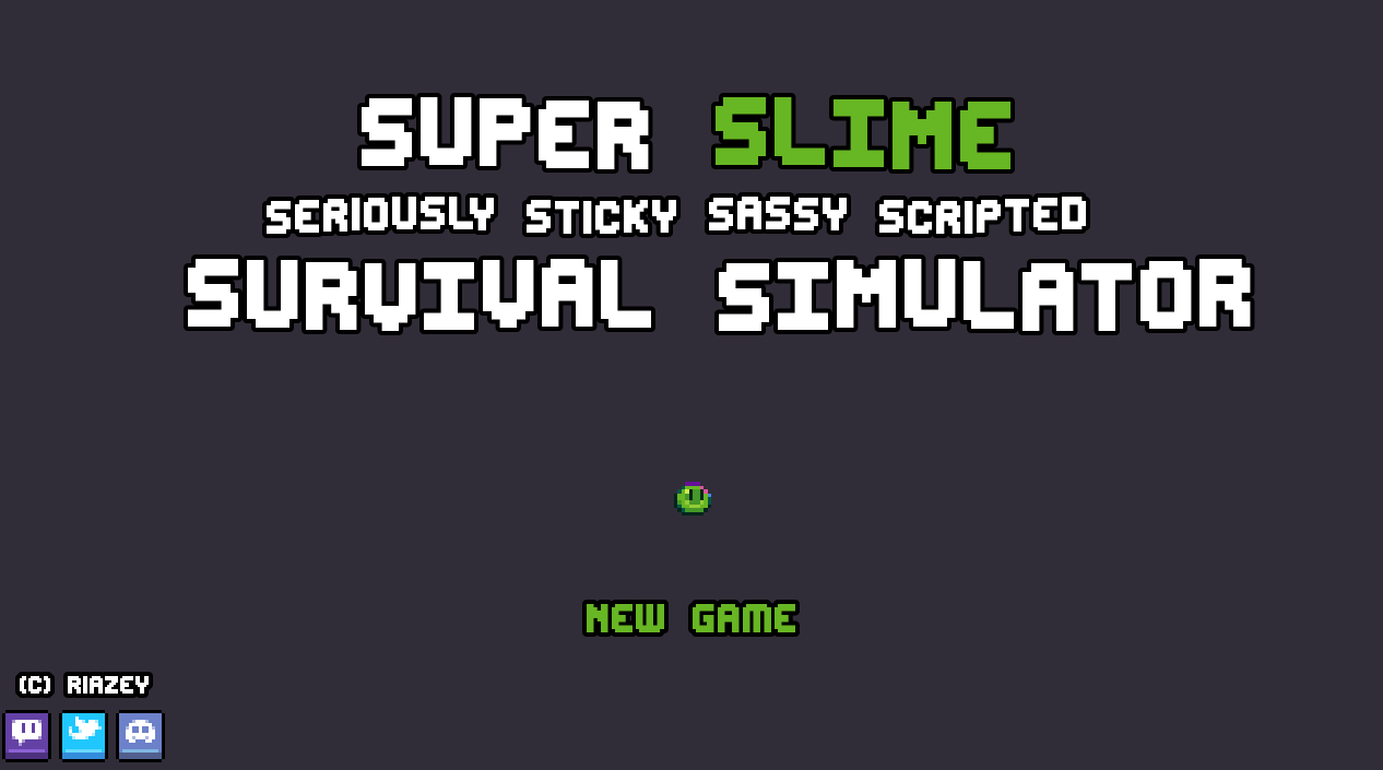 Super Slime Seriously Sticky Sassy Scripted Survival Simulator