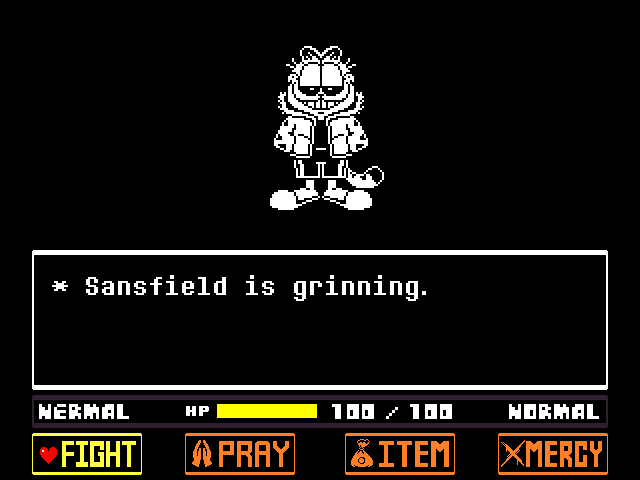 Undertale Fangame - All Sansfield Phase 1 Attacks - Bad Monday Simulat