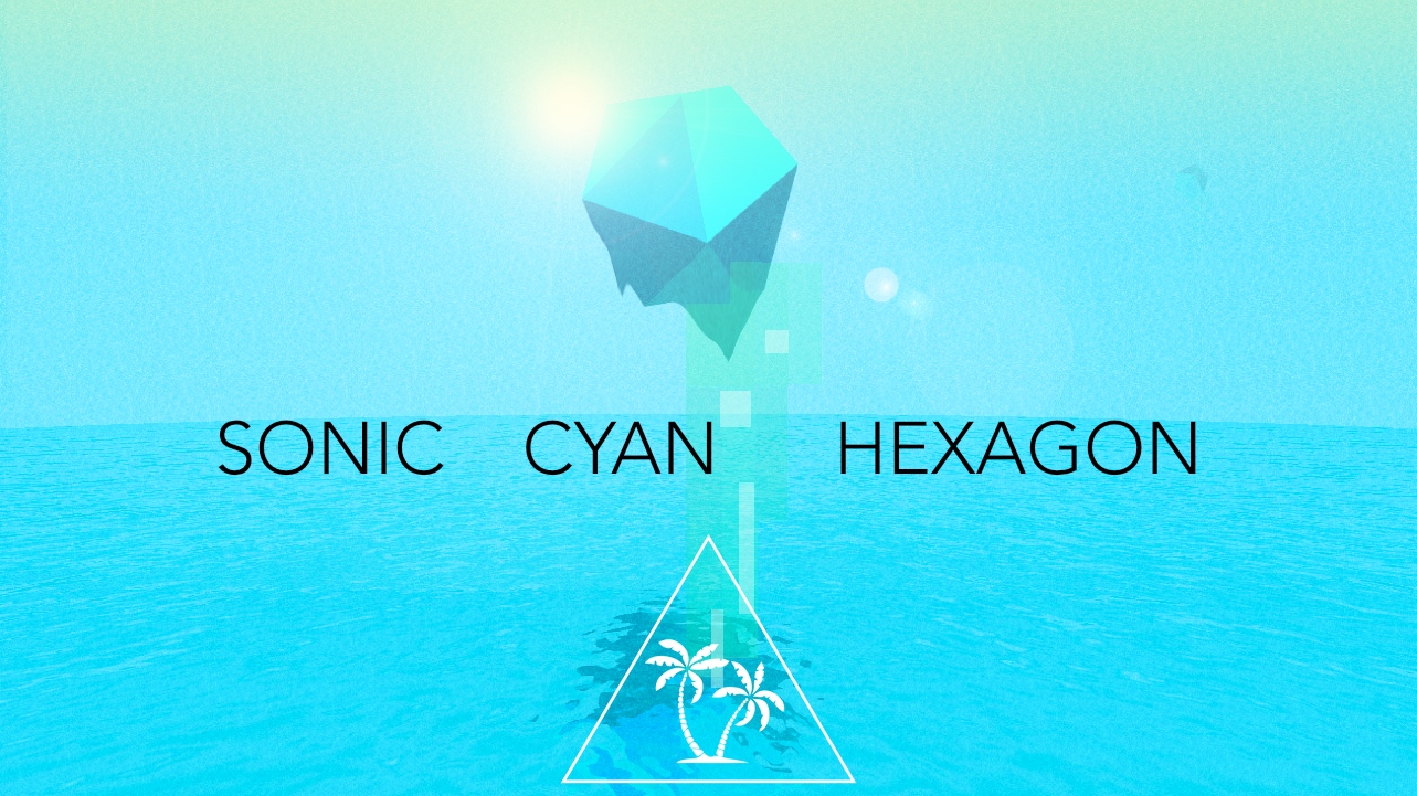 SONIC CYAN HEXAGON