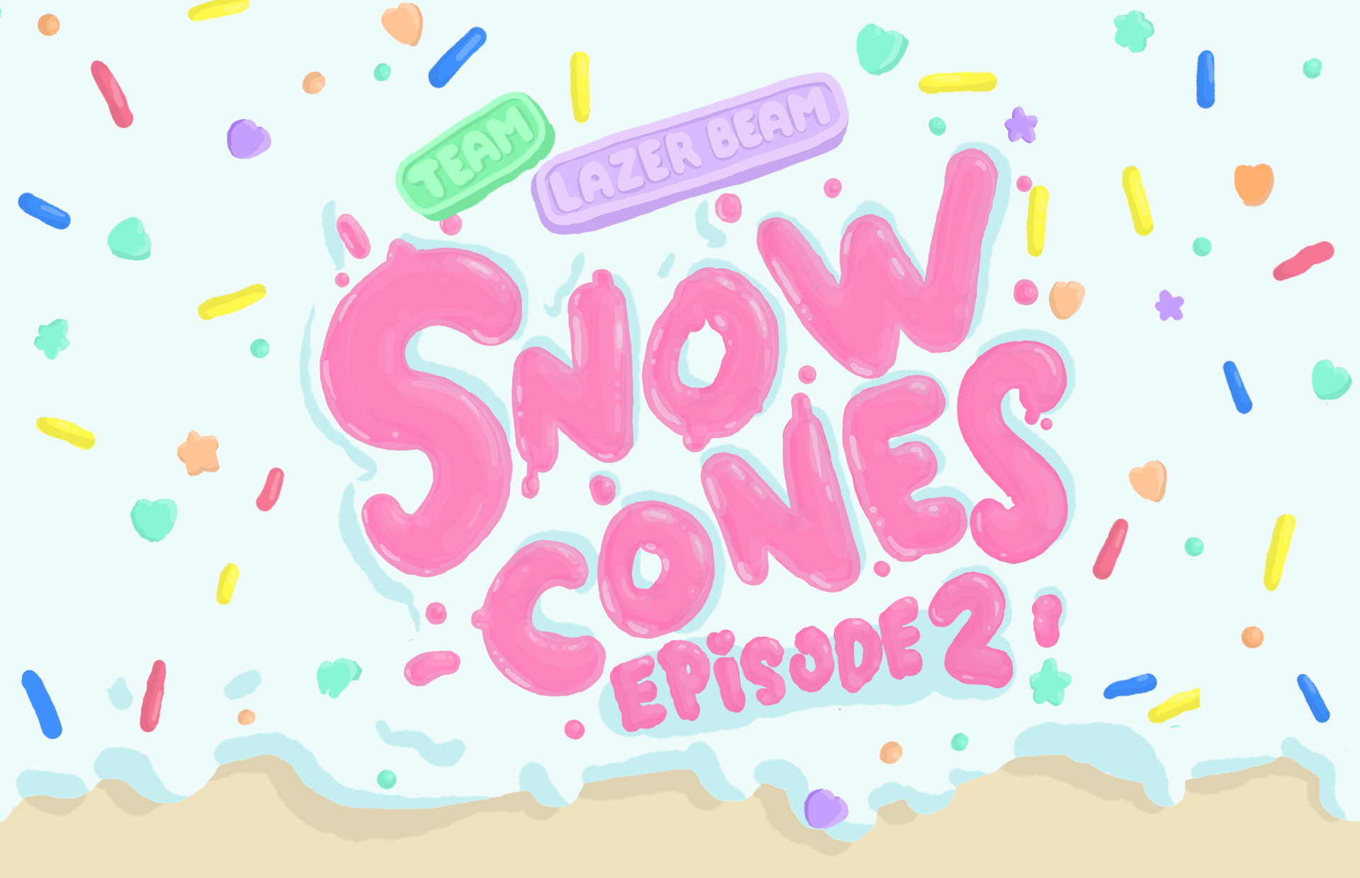 cartoon snow cones