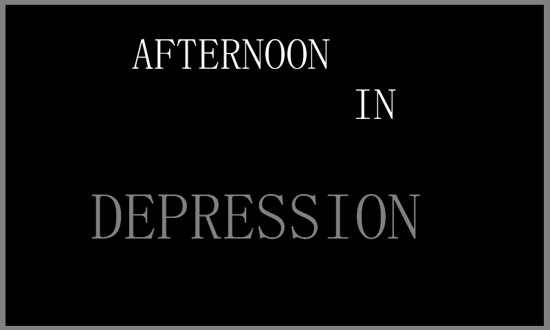 Afternoon In Depression by Pinktreeleaf