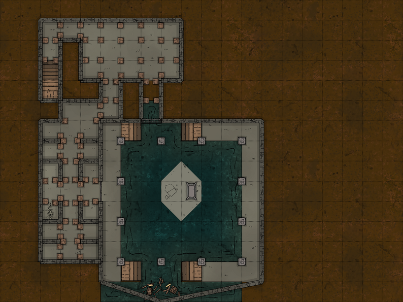 Curse of Strahd - Death House battlemaps by Manea Roliste