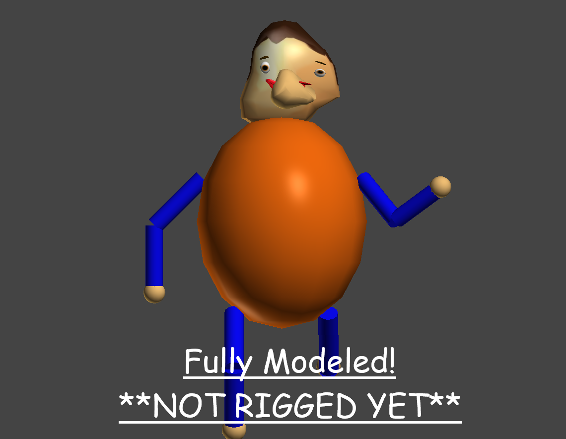 Additional Basics Characters (Baldi) - Download Free 3D model by  Johnthe3dModeler (@Johnthe3dModeler) [ae38f52]