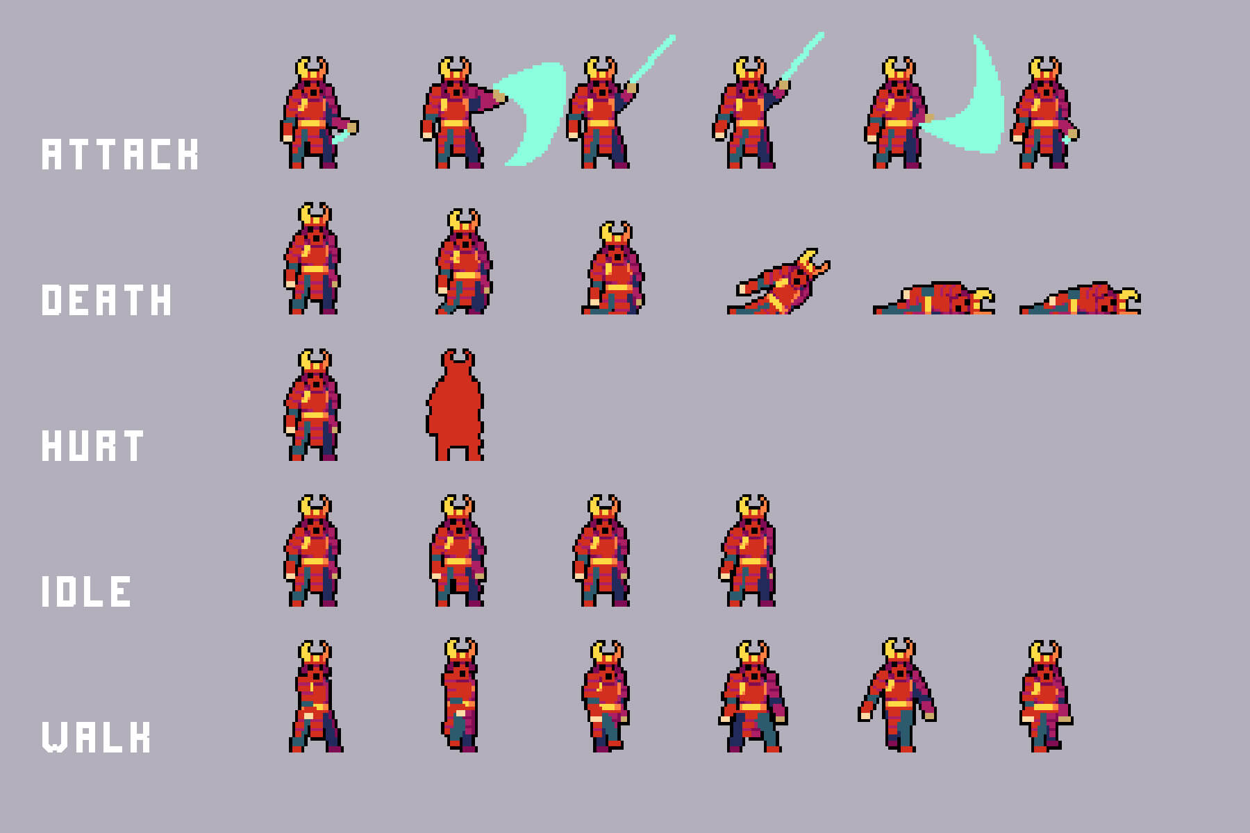Enemies Pixel Art Asset Pack by Free Game Assets (GUI, Sprite, Tilesets)