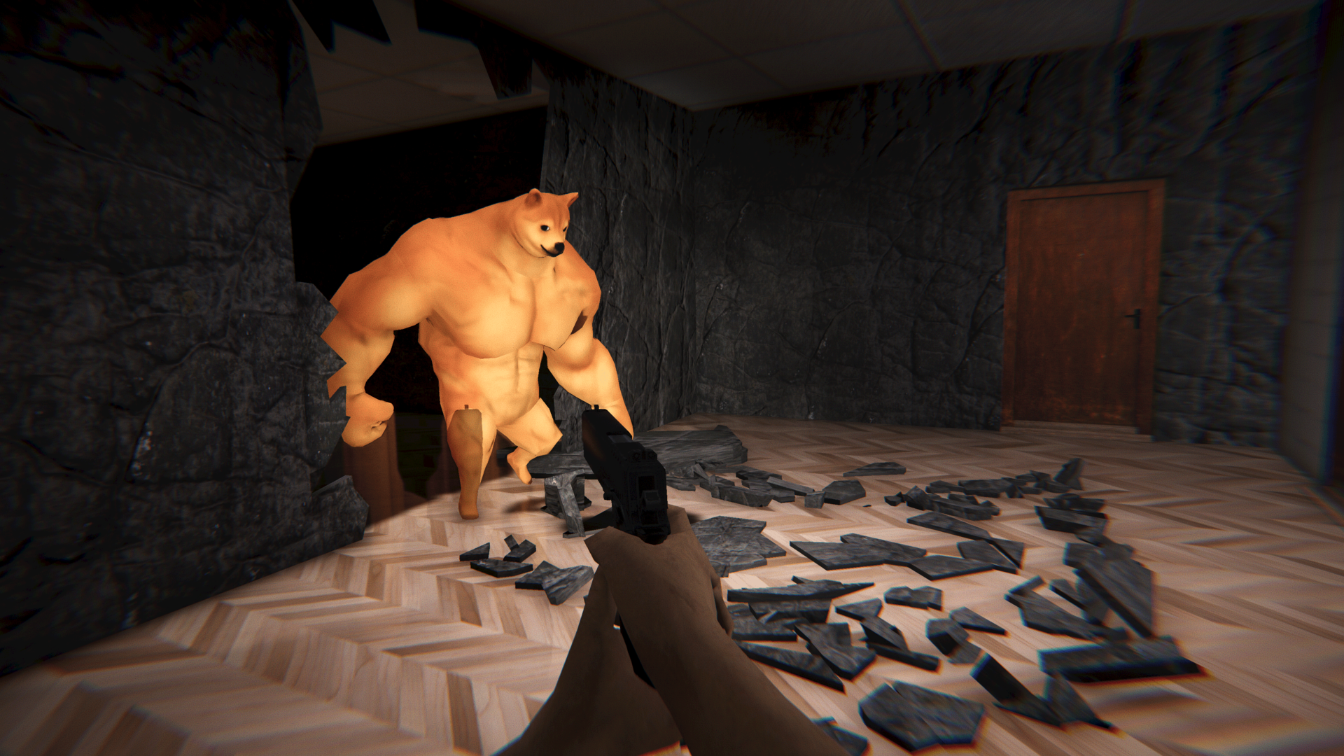 Buff Doge in Backrooms: Level 1. Part 1: Play Online For Free On