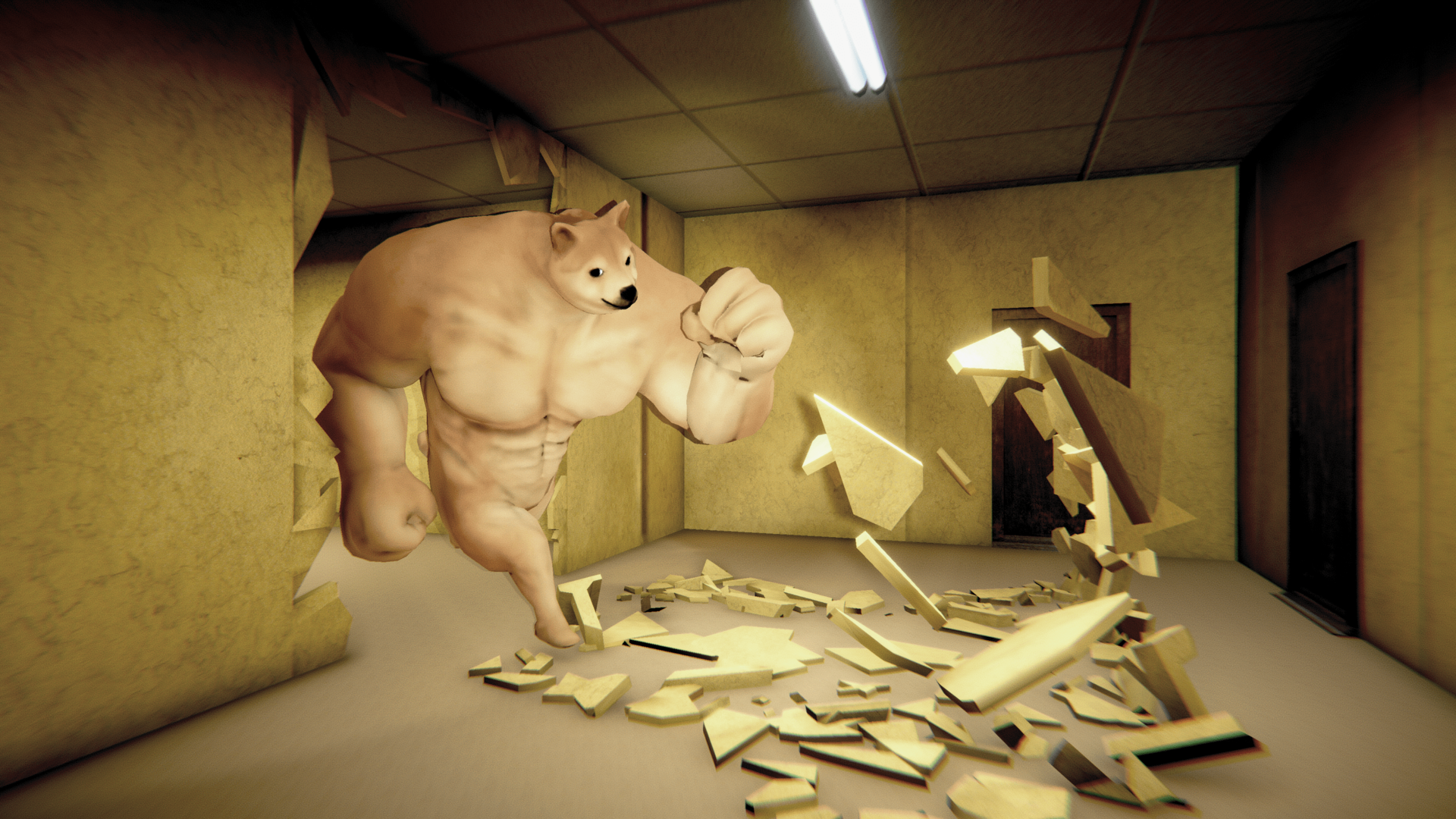 Buff Doge in Backrooms: Level 1. Part 1: Play Online For Free On Playhop