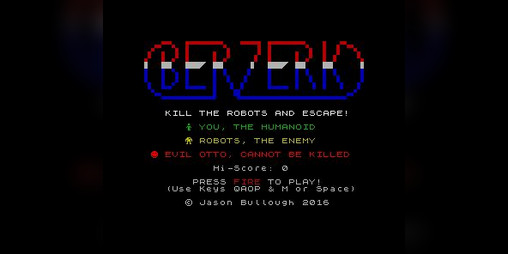 Cover image for Berzerk - ZX Spectrum