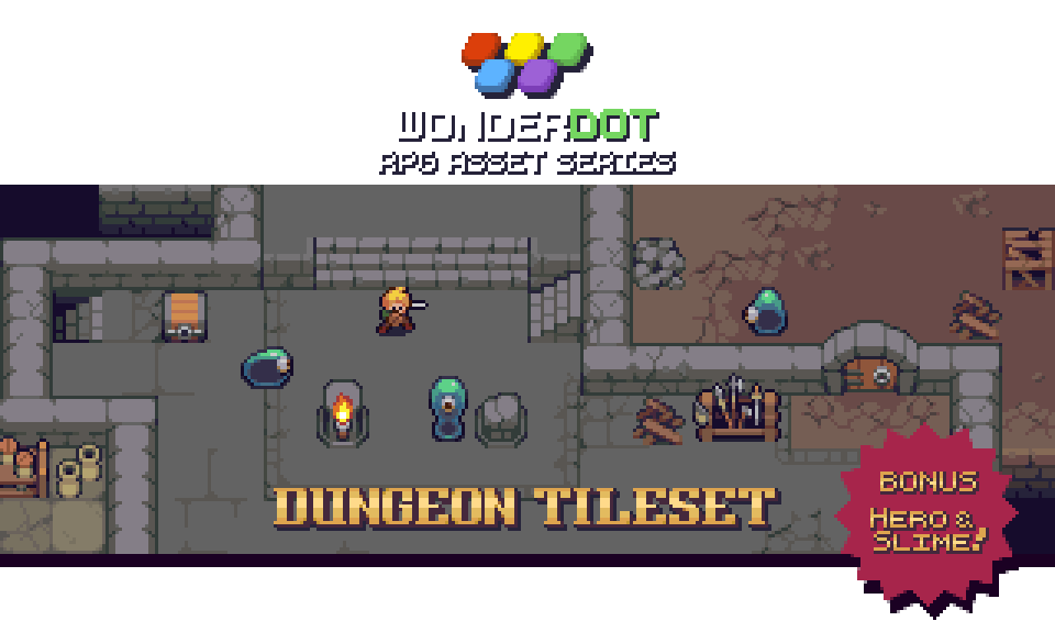 RPG Dungeon Tileset by Pita