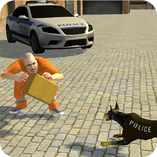 Crime Chasing Police Dog