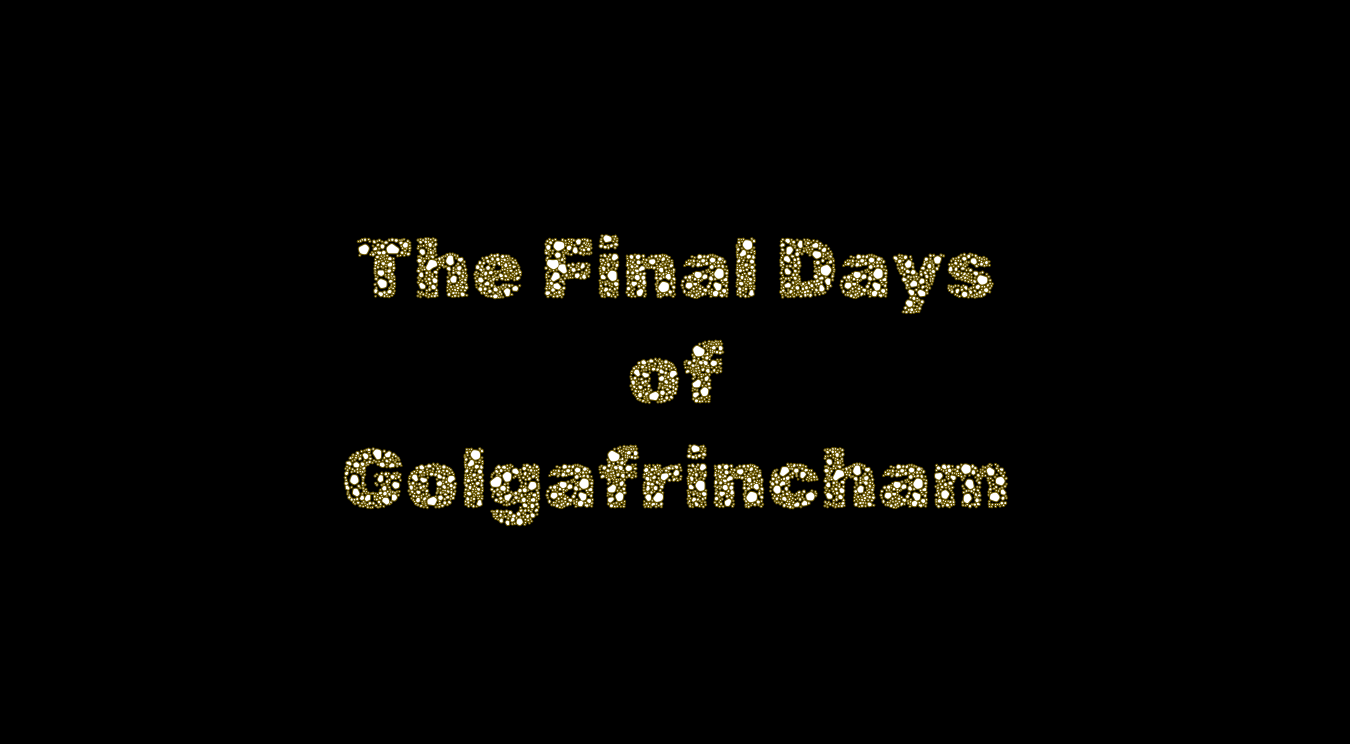The final days of Golgafrincham
