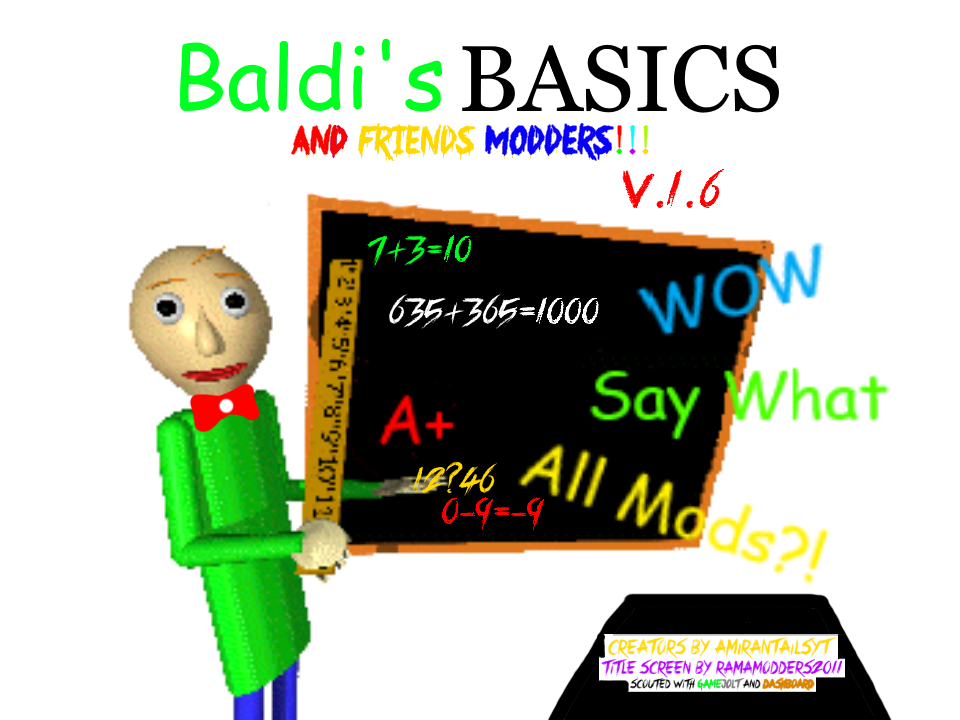 WHATS NEWS THE V1.6 UPDATED? (ONLY 6:40PM from GameJolt) - Baldi's and ...
