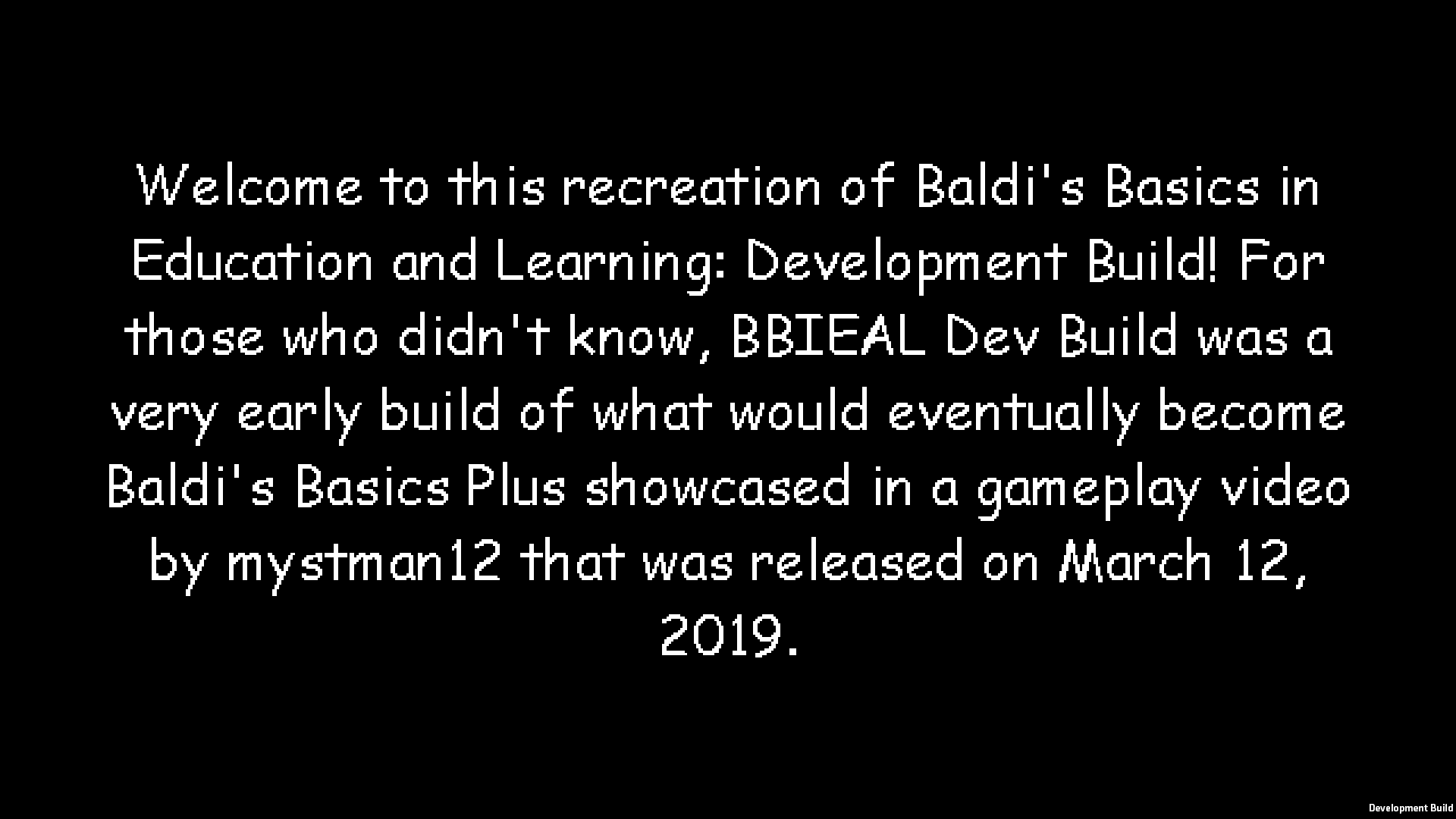 Baldi's Basics Development Build: Play Free Game Online