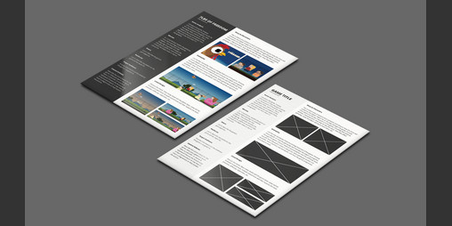 1-Page Game Design Document (GDD) Template by vitalzigns