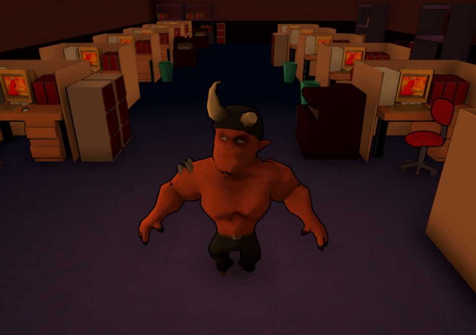 Cover image for The devil works in an open space