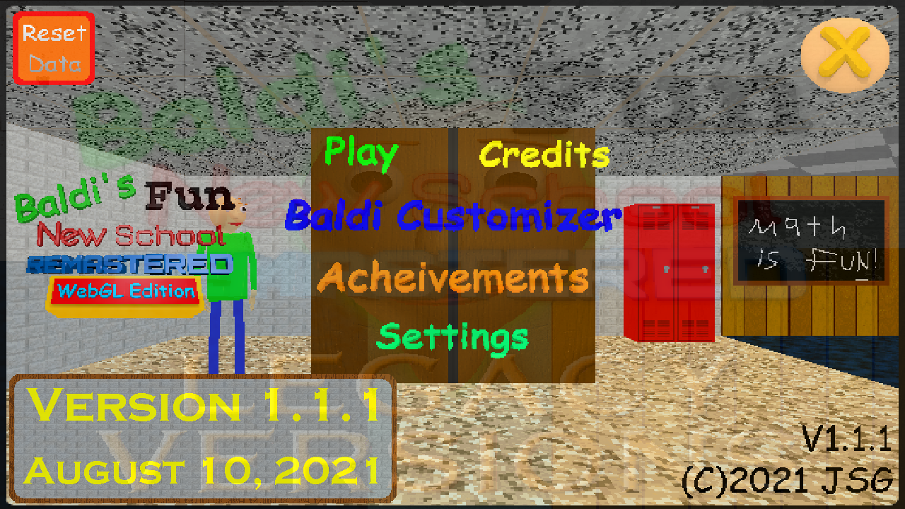 Baldi's Fun New School Remastered V1.0 : JohnsterSpaceProgram