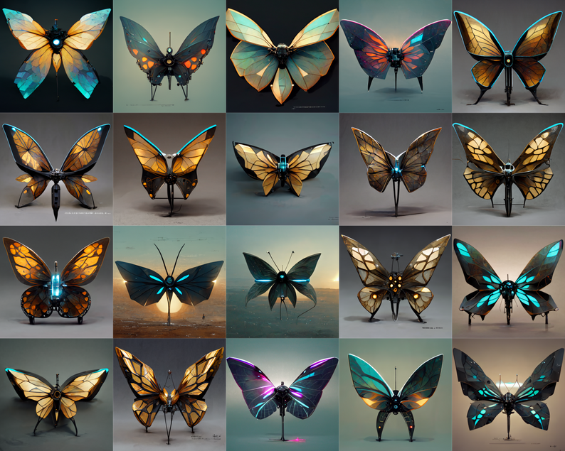 Scifi Robotic Butterflies By Fieraryan 