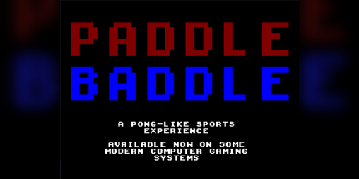 Cover image for PADDLE BADDLE