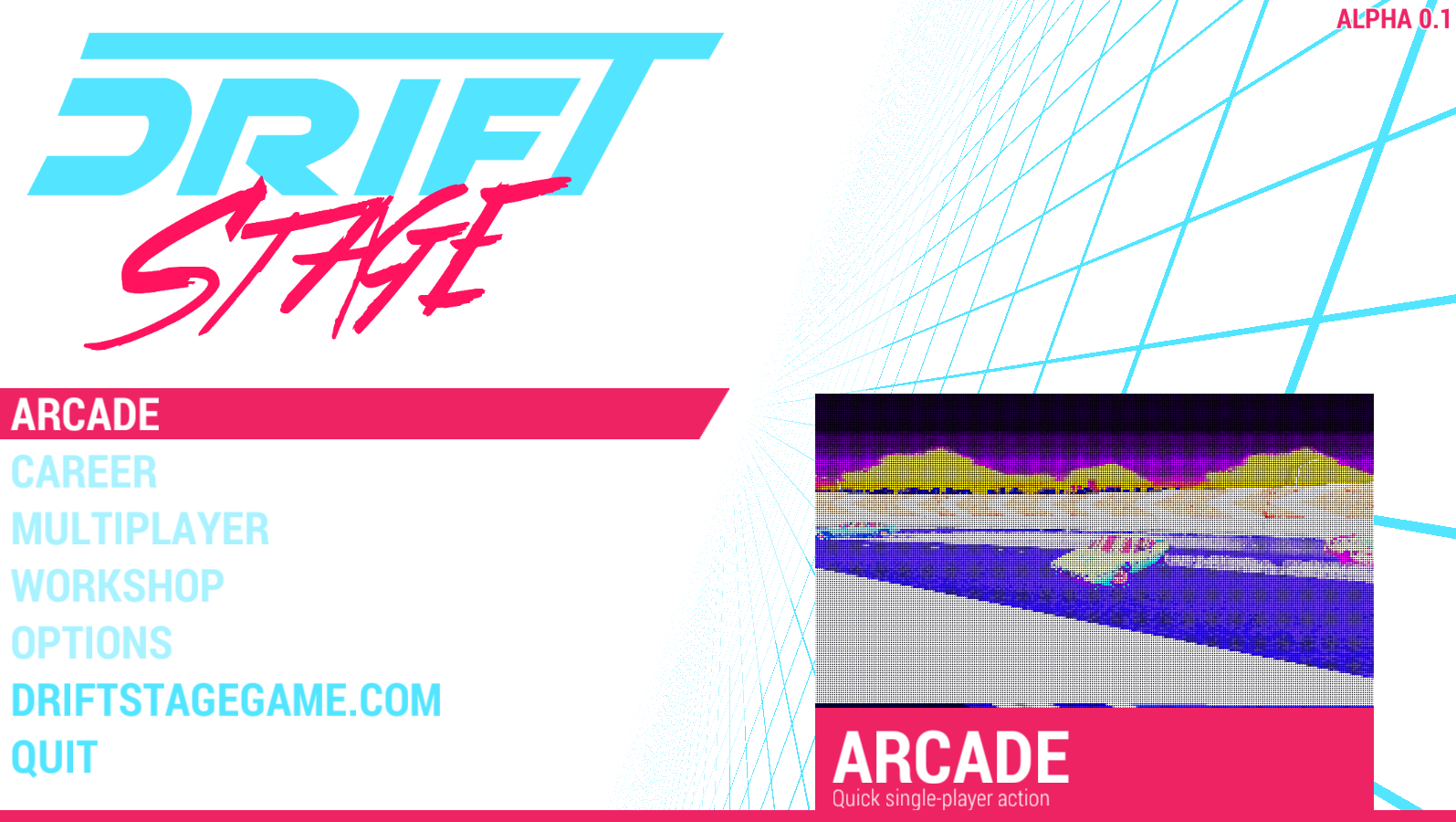 Drift Stage Is A Retro-Looking Arcade Game With A Sideways Predisposition