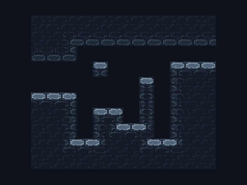 RPG Tile Map - STONE- 16x16 platformer tilemap by Biganon 1